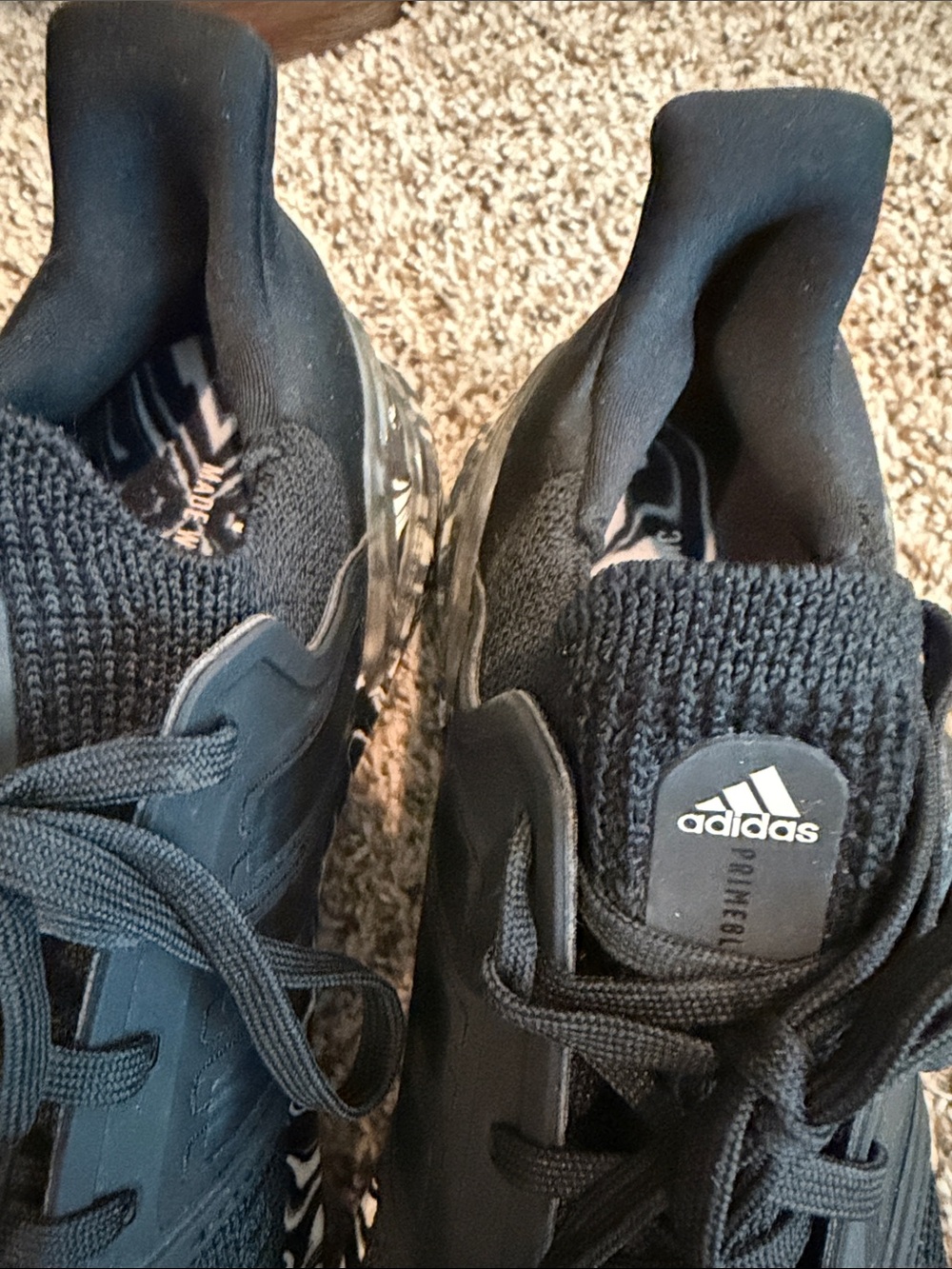 adidas Black Knit Sneakers ultraboost glam-pack Marble prime blue - Picture 4 of 13